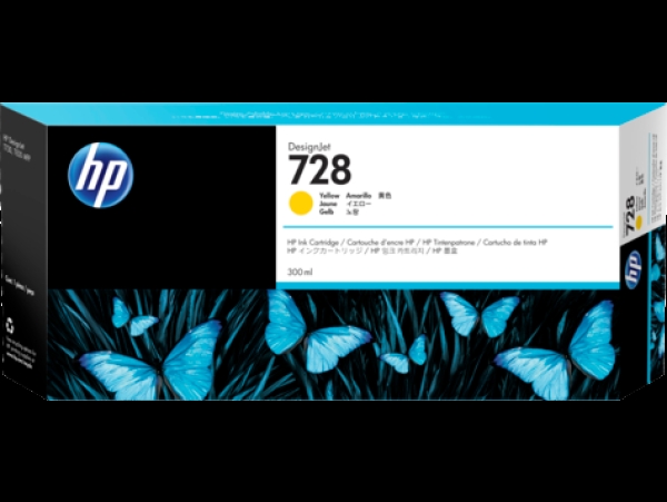 Náplň HP č.728, F9K15A (300ml) žlutá 
