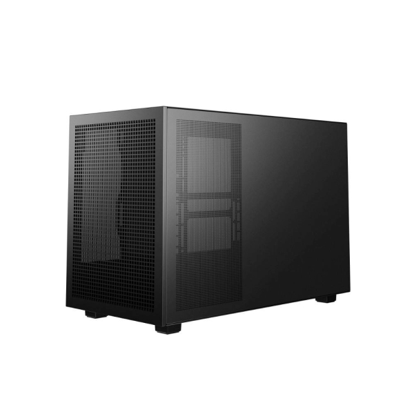 DEEPCOOL Case CH260 WOOD, mATX, Průhledná bočnice, černo-dřevěná