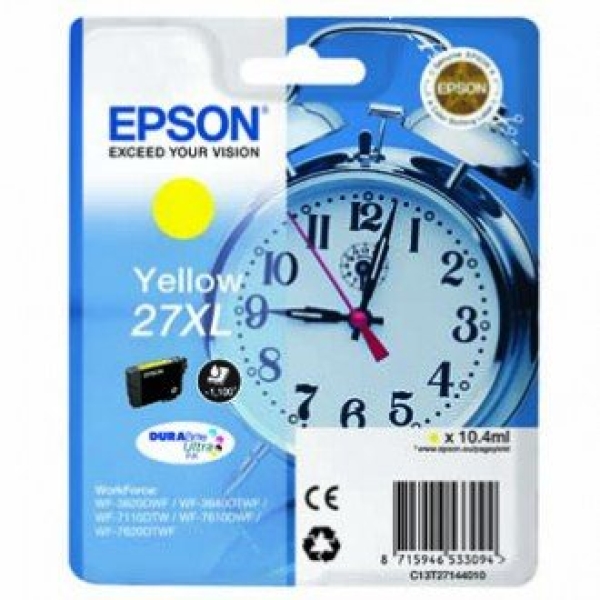Náplň Epson 27XL, C13T27144012 žlutá