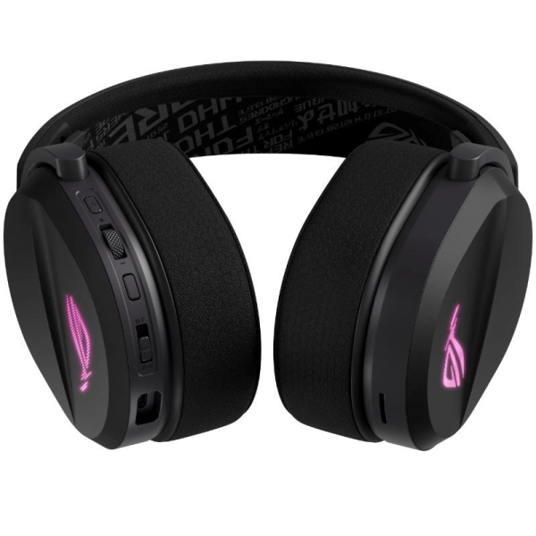 ASUS sluchátka ROG Pelta, Bezdrátové BT a RF 2.4GHz, ARGB, černá