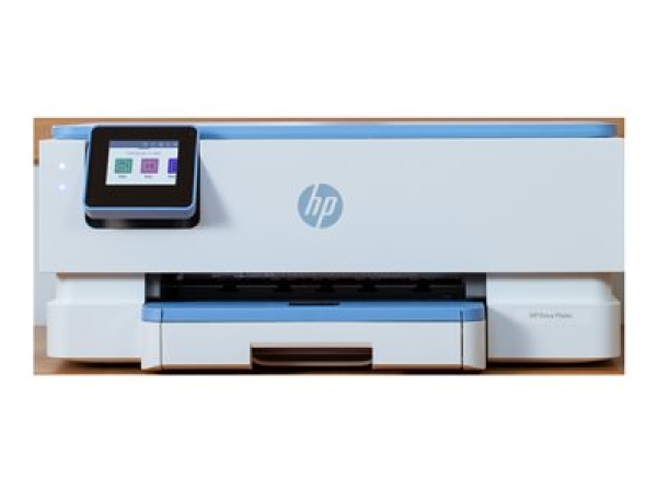 HP ENVY Photo 7231 All-in-One - Multifunkční tiskárna - barva - tryskový - 216 x 297 mm (originální) - A4/Legal (média) - až 13 stran/min. (kopírování) - až 15 stran/min. (tisk) - 125 listy - USB 2.0, Wi-Fi(ac) - OOV bílá s akcenty v barvě mraků modrá