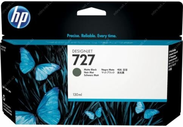 HP 727 (C1Q12A), originální matná černá náplň do tiskárny HP