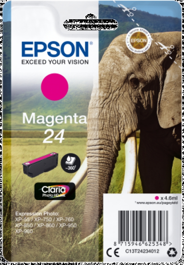 Náplň Epson 24, C13T24234012 purpurová 