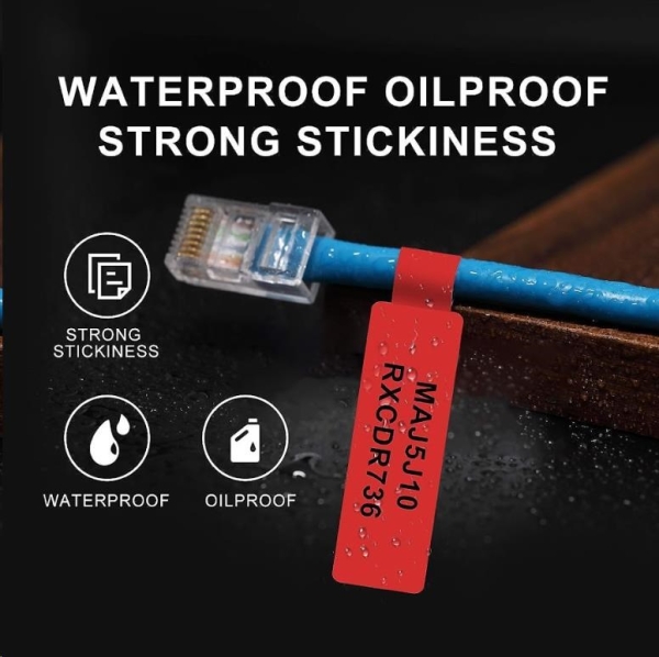 Niimbot štítky na kabely RXL 12,5x109mm 65ks Red pro D11 a D110