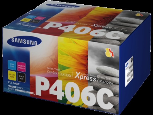 Toner Samsung CLT-P406C SU375A CMYK