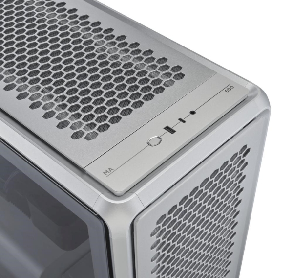 Cooler Master case MasterFrame 600, Průhledná bočnice, ATX, 3x 140mm ARGB Fan, 1x 120mm ARGB Fan, ARGB Hub, Stříbrná