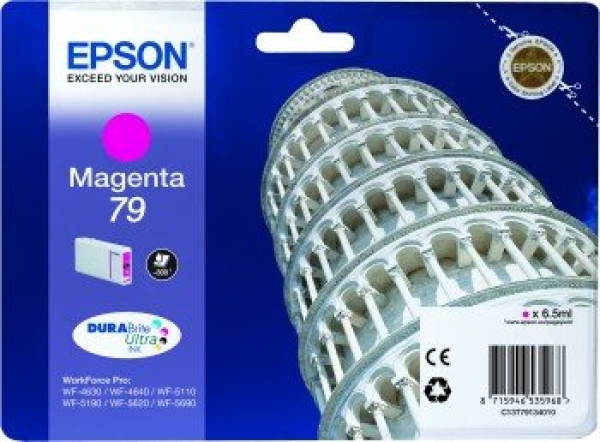 Náplň Epson 79, C13T79134010 purpurová