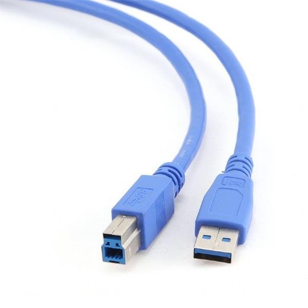 GEMBIRD Kabel USB 3.0 A-B propojovací 3m (modrý)