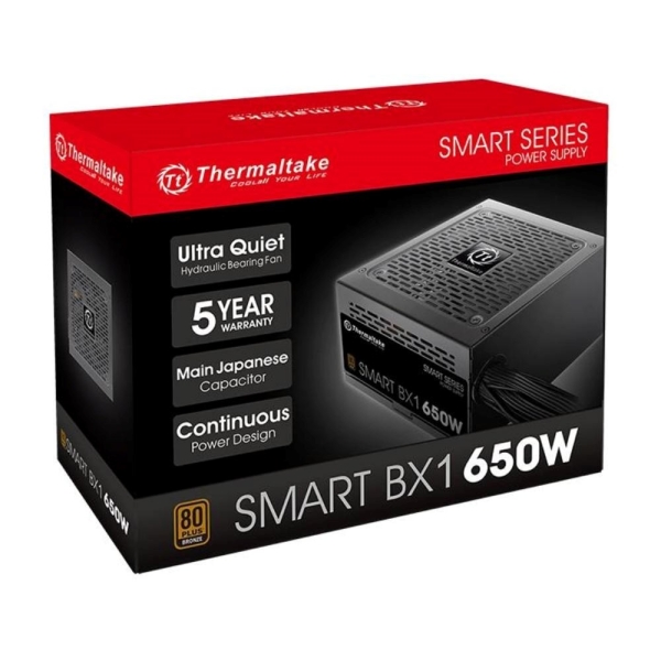 THERMAL TAKE zdroj 650W Smart BX1 SE, 120mm, 80+ Bronze, černá