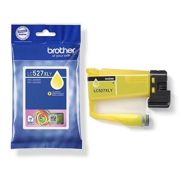 Brother LC527XLY - Vysoká výtežnost - žlutá - originální - pillow pack - inkoustová cartridge - pro Brother MFC-J4350DW, MFC-J4550DW
