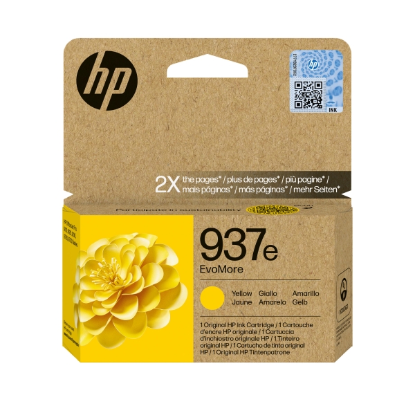 Náplň HP 937e, 4S6W8NE žlutá (1 650 stran)