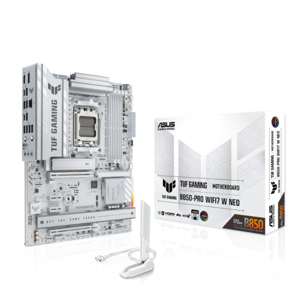 MB ASUS TUF GAMING B850-PRO WIFI7 W NEO /AM5/4xDDR5/WF7+BT5.4/HDMI/DP/ATX/White