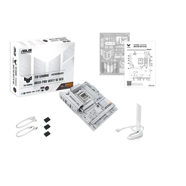 MB ASUS TUF GAMING B850-PRO WIFI7 W NEO /AM5/4xDDR5/WF7+BT5.4/HDMI/DP/ATX/White