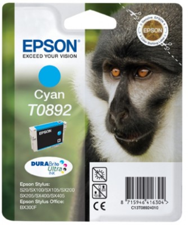 Náplň Epson C13T08924011 azurová