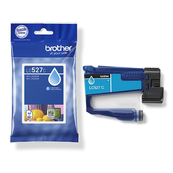 Brother LC527C - Azurová - originální - pillow pack - inkoustová cartridge - pro Brother MFC-J4350DW, MFC-J4550DW
