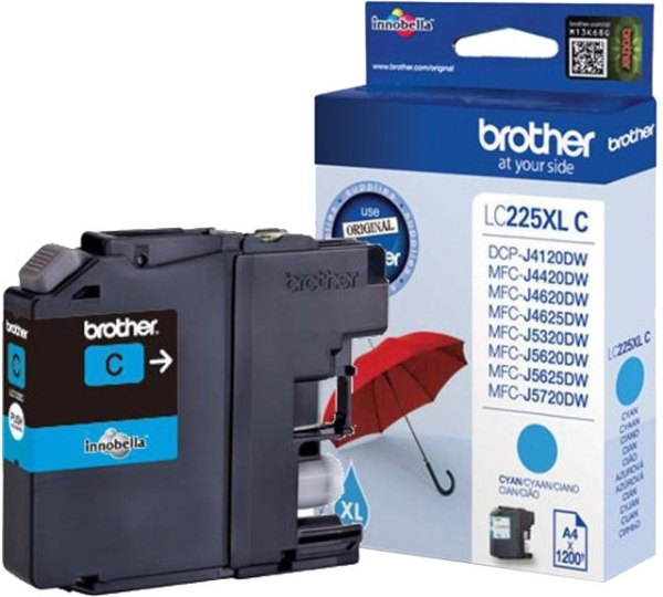 Náplň Brother LC-225XLC azurová
