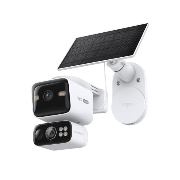 TP-Link Tapo C645D KIT venkovní/outdoor otočná kamera (2x 3MP, 2K 1296p, IR 10m, WiFi, micro SD card)