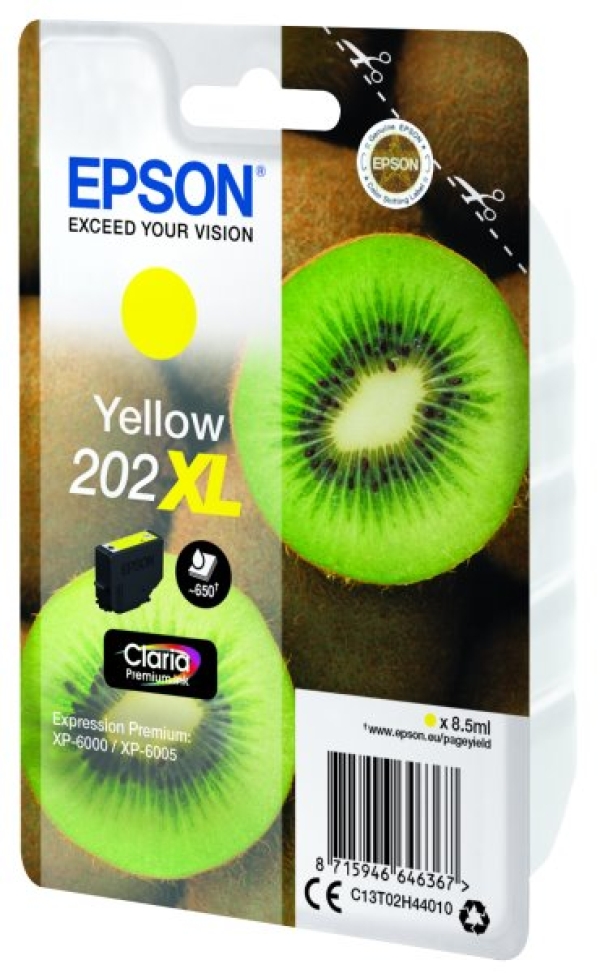 Náplň Epson 202XL, C13T02H44010 žlutá blistr 