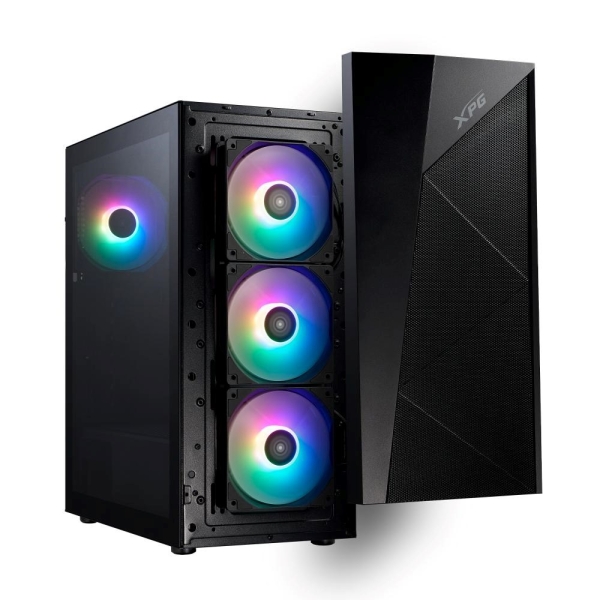 ADATA XPG case LANDER 500 Mid-Tower, bez zdroje, 4x 120mm ARGB Fan, Černá