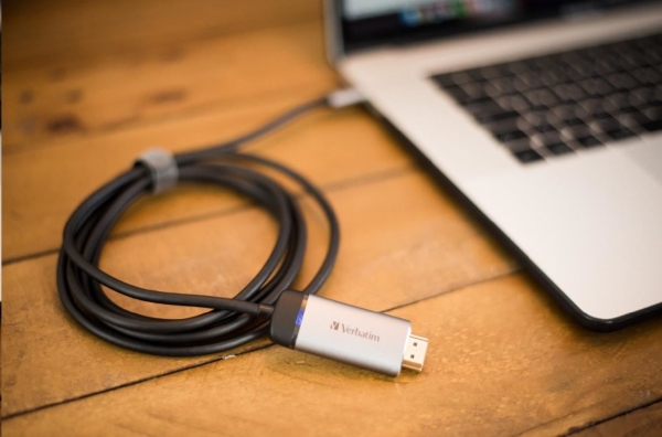 VERBATIM 49144 USB-C™ to HDMI 4K Adapter with 1.5m cable HUB