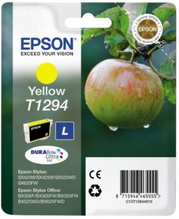 Náplň Epson C13T12944012, T1294 žlutá (7 ml)
