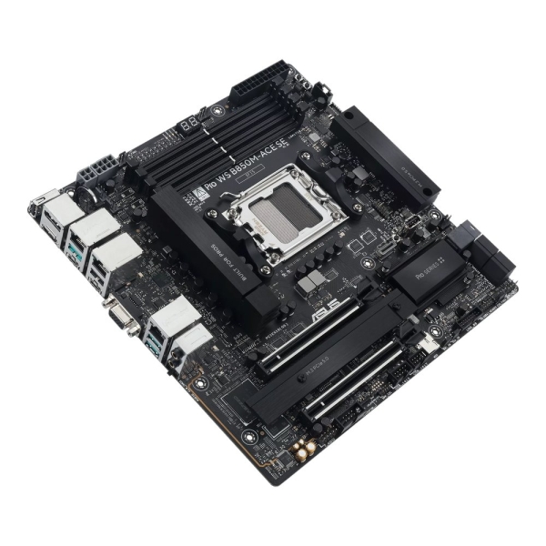 ASUS MB Sc AM5 Pro WS B850M-ACE SE, AMD B850, 4xDDR5, 1xHDMI, 1xDP, 1xVGA, mATX