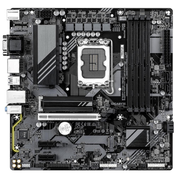 GIGABYTE MB Sc LGA1700 B760M DS3H GEN5, Intel B760, 4xDDR5, 2xDP, 1xHDMI, 1xVGA, mATX
