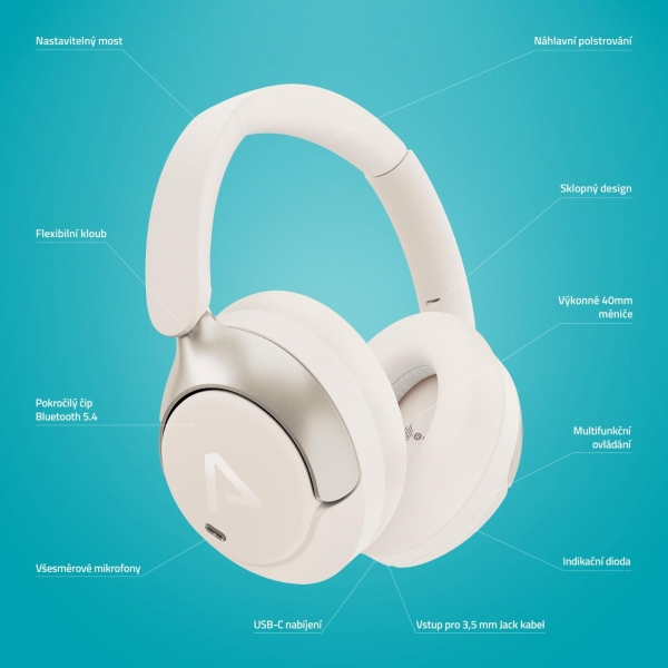 LAMAX HighComfort2 ANC White