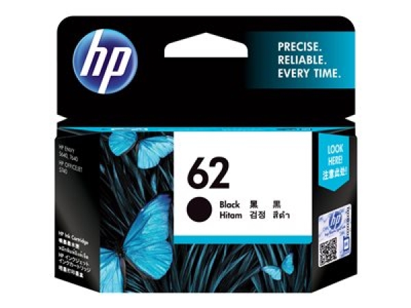 HP Ink/62 Black Cartridge, HP Ink/62 Black Cartridge