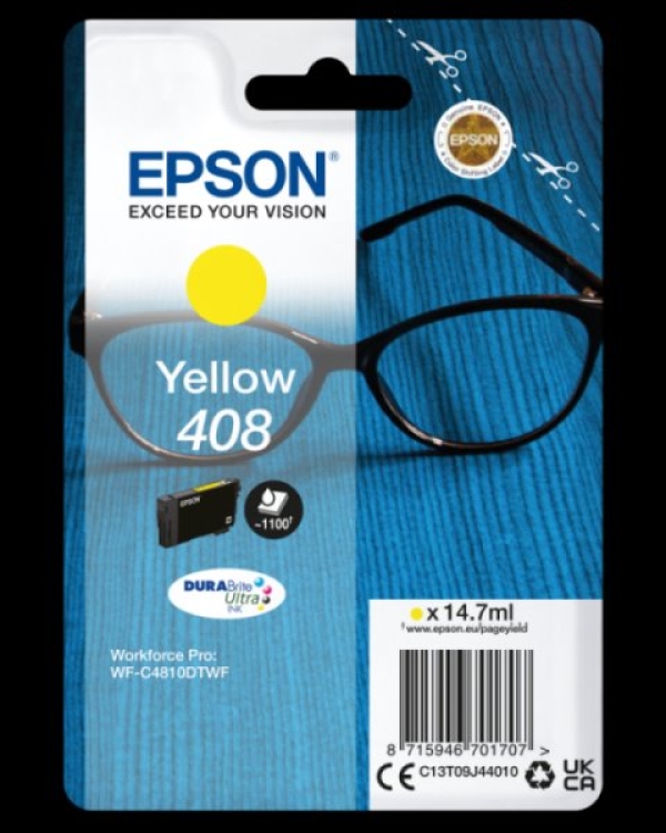 Náplň Epson 408L, C13T09K44010 žlutá