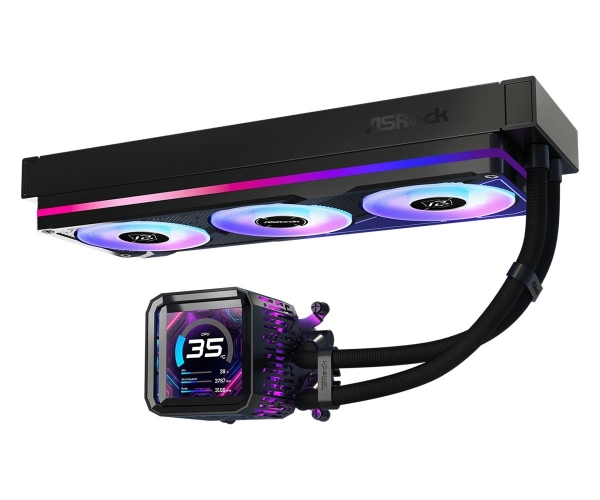 ASROCK PHANTOM GAMING 360 LCD komplet vodního chlazení CPU intel/AMD, LCD, ARGB (PG360 LCD BLACK)