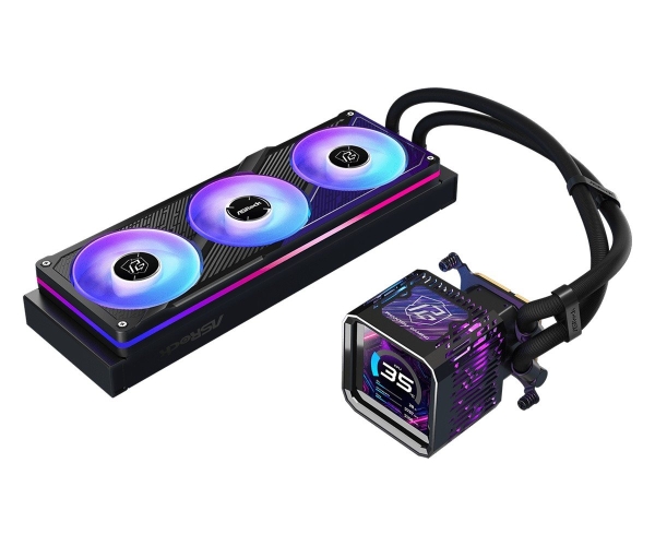 ASROCK PHANTOM GAMING 360 LCD komplet vodního chlazení CPU intel/AMD, LCD, ARGB (PG360 LCD BLACK)