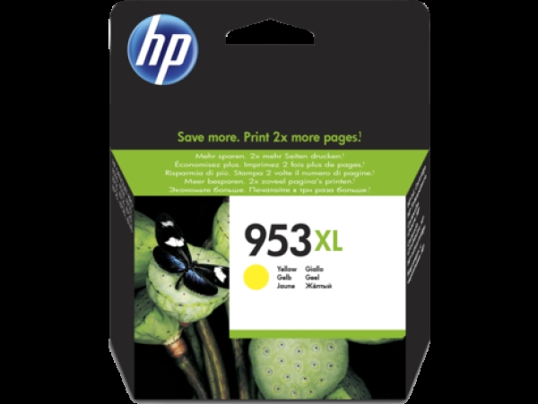 HP 953XL (F6U18AE), žlutá originální náplň do tiskárny HP