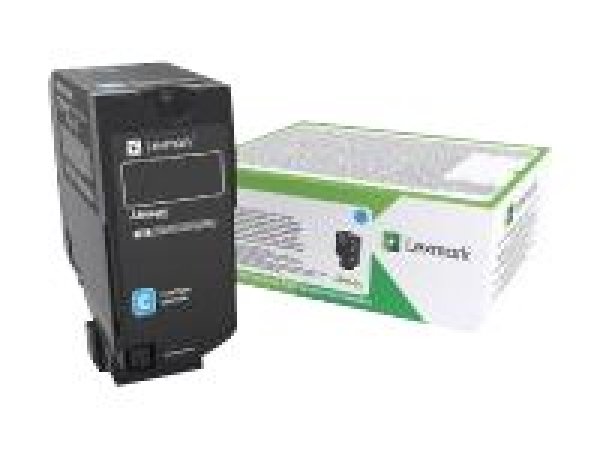 Toner Lexmark 74C2SCE azurový