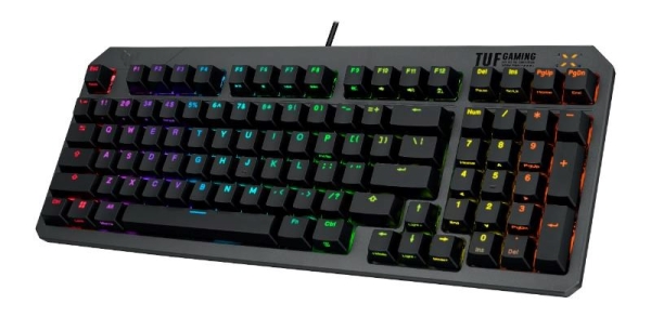 ASUS klávesnice TUF Gaming K3 GEN II, mechanická, CZ/SK, šedá