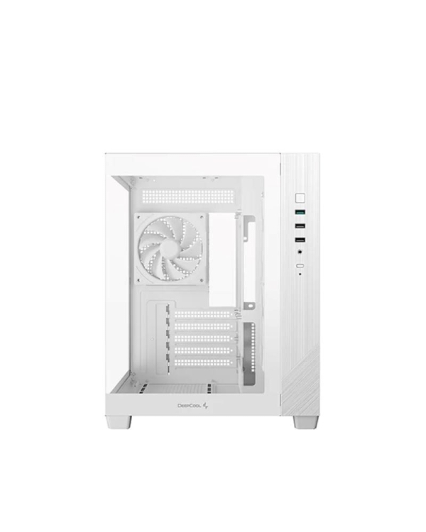 DEEPCOOL Case CG330 3F, mATX, Průhledná bočnice, 3x120mm ARGB Fan, bílá