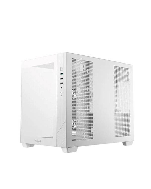 DEEPCOOL Case CG330 3F, mATX, Průhledná bočnice, 3x120mm ARGB Fan, bílá