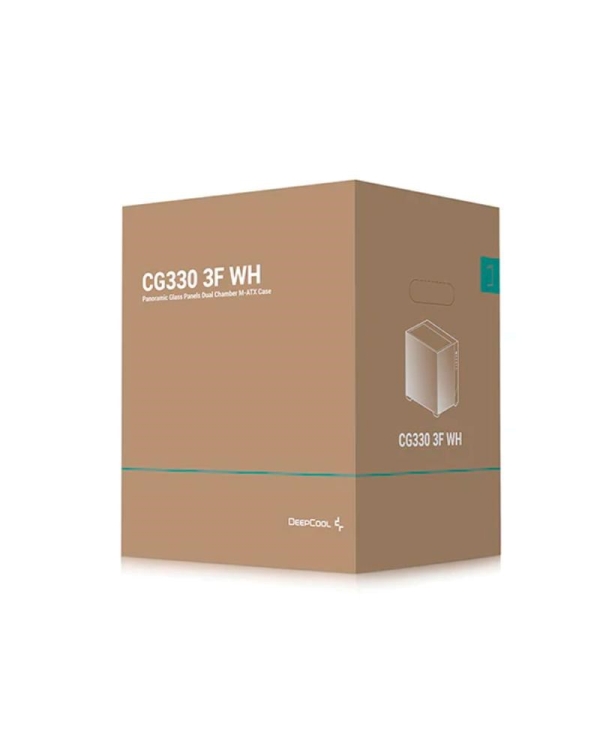DEEPCOOL Case CG330 3F, mATX, Průhledná bočnice, 3x120mm ARGB Fan, bílá