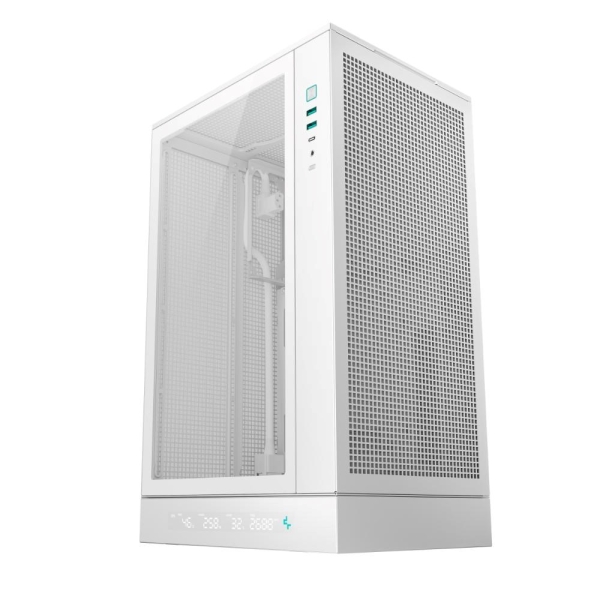 DEEPCOOL Case CH270 PLUS, mATX, Průhledná bočnice, bílá