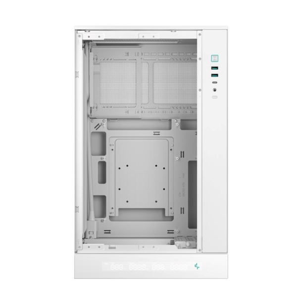 DEEPCOOL Case CH270 PLUS, mATX, Průhledná bočnice, bílá