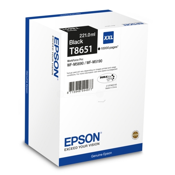 Náplň Epson C13T865140 (XXL) černá
