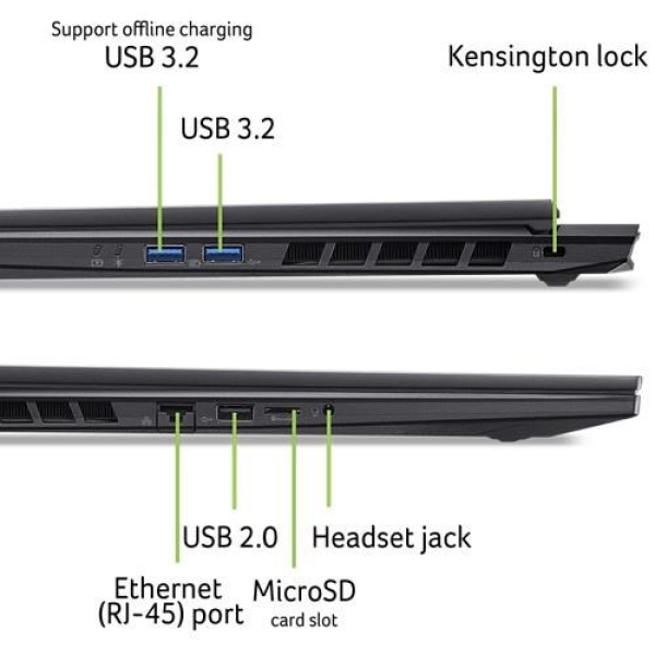 ACER NTB Nitro 18 AI (AN18-61-R39R),R AI 9 365,18"WQXGA,32GB,1TB SSD,RTX 5070 Ti,Linux,Black