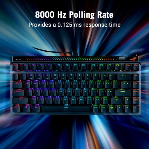 ASUS klávesnice ROG Falchion ACE 75 HE, Mechanická, USB-C, US, černá