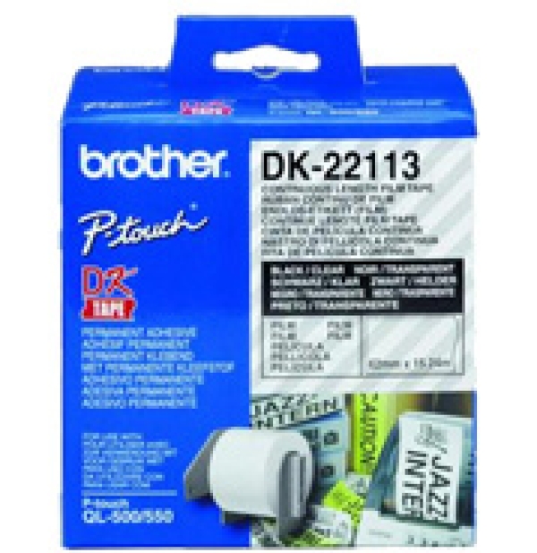 Brother filmová role 62mm x 15.24m, bílá, 1 ks, DK22113, pro tiskárny štítků
