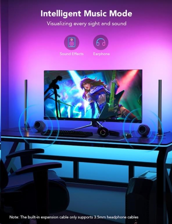 Govee Smart Gaming Light Bars white