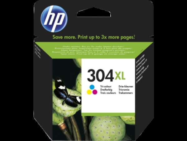 HP 304XL (N9K07AE), originální barevná náplň do tiskárny HP
