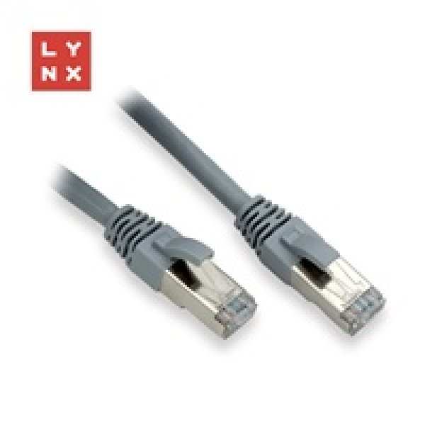 LYNX FTP patch kabel Cat6, PVC, 5m, šedý