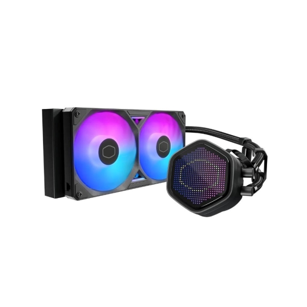 Cooler Master vodní chladič MasterLiquid Atmos II Pixel LED, 2x120mm, LGA1851, AM5, černá