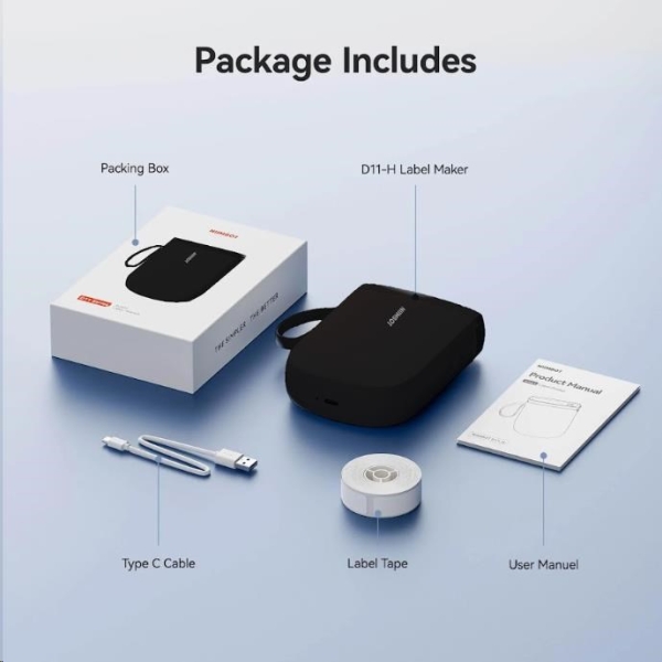 Niimbot Tiskárna štítků D11-H Smart, černá + role štítků 160 ks