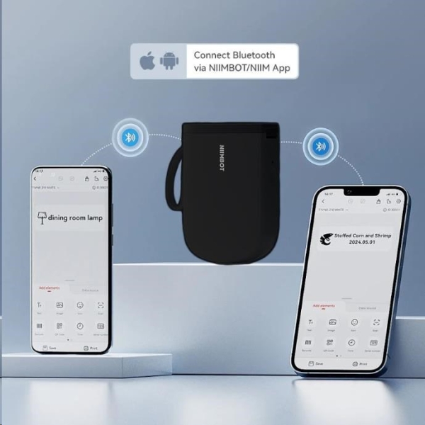 Niimbot Tiskárna štítků D11-H Smart, černá + role štítků 160 ks